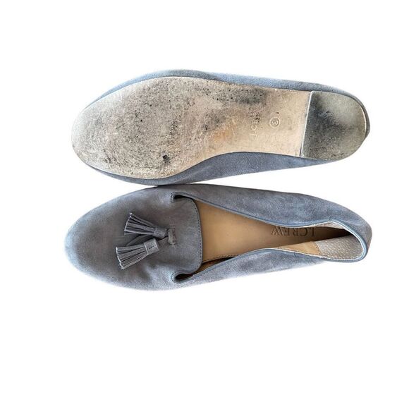 J.Crew Womens Gray Suede Tassel Closed Toe Loafer Flats Size 8 - Picture 5 of 6